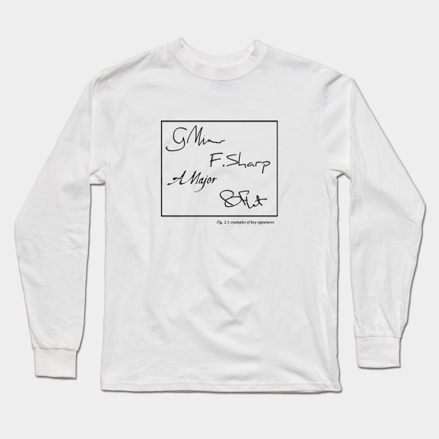 Introduction to Key Signatures Long Sleeve T-Shirt by MBiBtYB